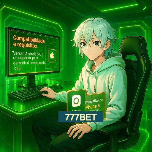 Imagem promocional do app oficial 777BET destacando a conveniência de jogar cassino online pelo celular ou navegador