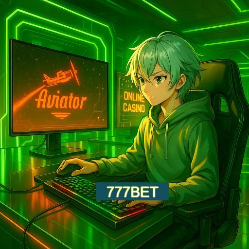 Imagem promocional do app oficial 777BET destacando a conveniência de jogar cassino online pelo celular ou navegador