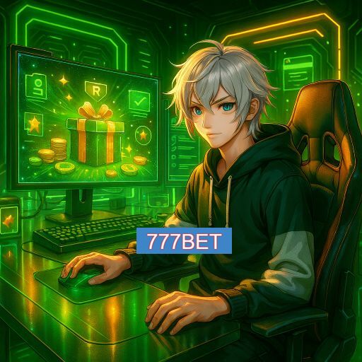Imagem promocional do app oficial 777BET destacando a conveniência de jogar cassino online pelo celular ou navegador