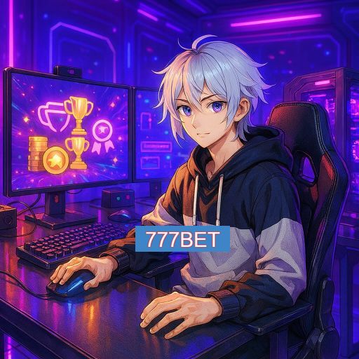 Imagem promocional do app oficial 777BET destacando a conveniência de jogar cassino online pelo celular ou navegador