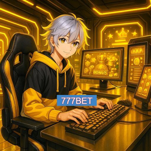 Imagem promocional do app oficial 777BET destacando a conveniência de jogar cassino online pelo celular ou navegador