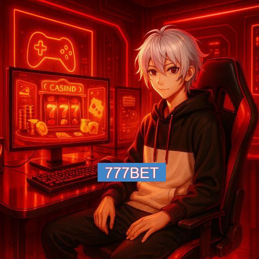 Imagem promocional do app oficial 777BET destacando a conveniência de jogar cassino online pelo celular ou navegador