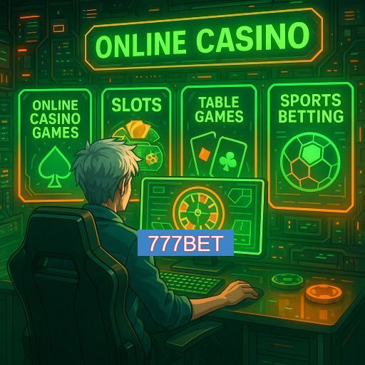 Imagem promocional do app oficial 777BET destacando a conveniência de jogar cassino online pelo celular ou navegador